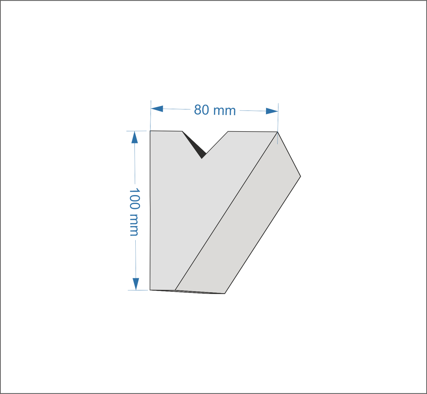Profil Decorativ din Polistiren pentru Tavane de Interior CIL0003, folosit ca si cornisa pentru Bandă LED de dimensiuni 100x80x2000