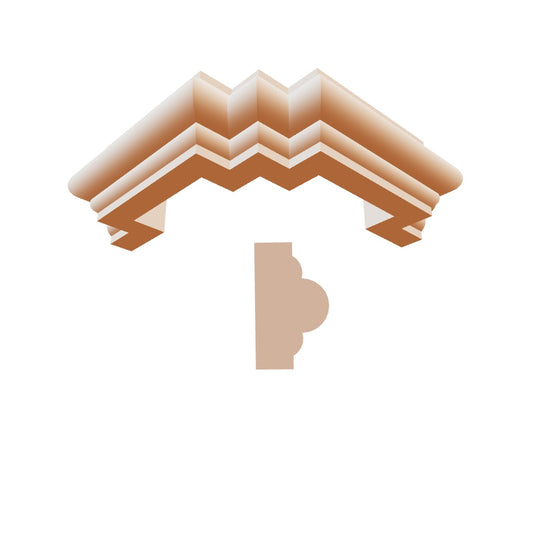 Profil decorativ din polistiren pentru  brâu, bază și ancadrament TRIMINNO-BES0010, de dimensiuni 70x120x2000