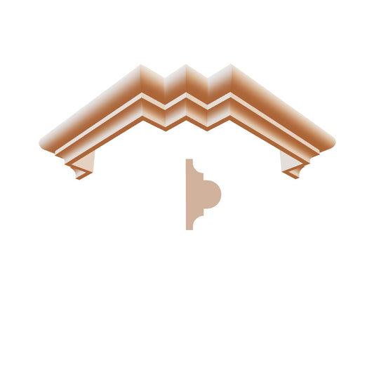 Profil decorativ din polistiren pentru  brâu, bază și ancadrament TRIMINNO-BES0008,de dimensiuni 50x100x2000