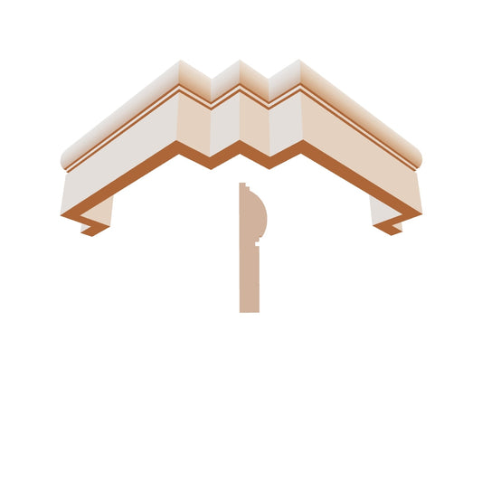 Profil decorativ clasic din polistiren pentru bază și soclu  TRIMINNO-BSC0022, de dimensiuni 20x130x2000