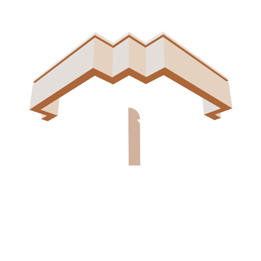 Profil decorativ simplu din polistiren pentru bază și soclu  TRIMINNO-BSS0011, de dimensiuni 20x100x2000