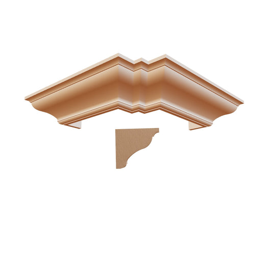 Profil decorativ din polistiren pentru  tavan, ștaublat și capitel TRIMINNO-CES0012, folosit ca si solbanc sau cornisa de dimensiuni 100x110x2000