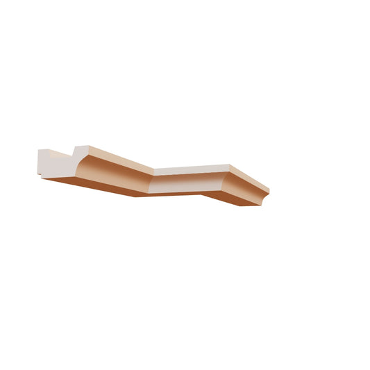 Profil Decorativ din Polistiren pentru Tavane de Interior CIL0022, folosit ca si cornisa pentru Bandă  LED de dimensiuni 120x60x2000