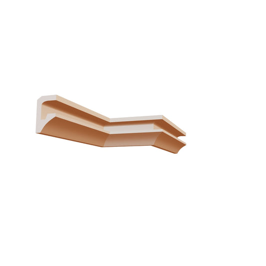 Profil Decorativ din Polistiren pentru Tavane de Interior CIL0026, folosit ca si cornisa pentru Bandă  LED de dimensiuni 100x60x2000