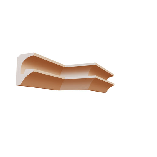 Profil Decorativ din Polistiren pentru Tavane de Interior CIL0029, folosit ca si cornisa pentru Bandă  LED de dimensiuni 100x50x2000