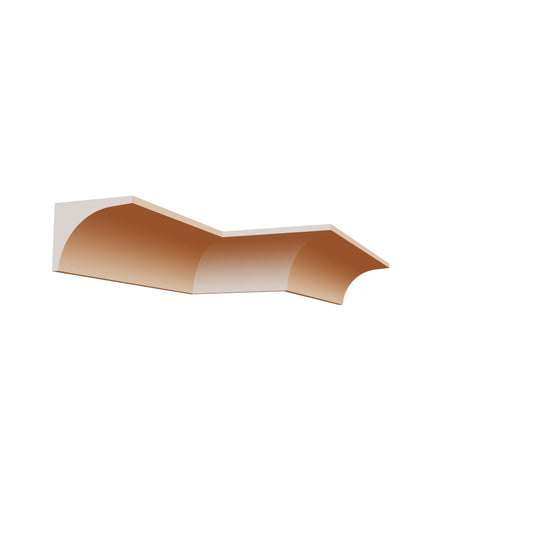 Profil Decorativ din Polistiren pentru Tavane de Interior CIS0020, folosit ca si cornisa de dimensiuni 125x98x2000