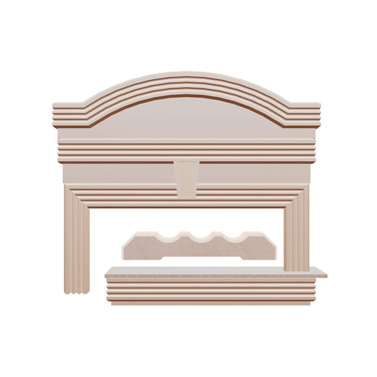 Profil decorativ din polistiren pentru geamuri si usi TRIMINNO-A0027, folosit  ca si ancadrament,solbanc sau cornisa de dimensiuni 25x150x2000