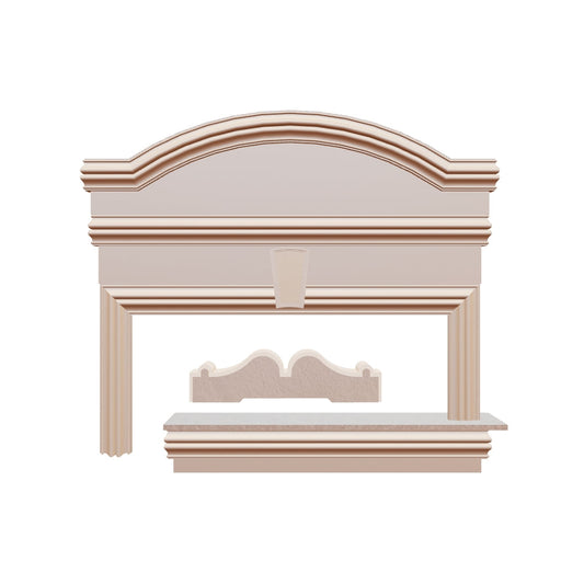 Profil decorativ din polistiren pentru geamuri si usi TRIMINNO-A0032, folosit  ca si ancadrament,solbanc sau cornisa de dimensiuni 31x120x2000