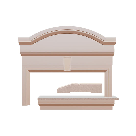 Profil decorativ din polistiren pentru geamuri si usi TRIMINNO-A0034, folosit  ca si ancadrament,solbanc sau cornisa de dimensiuni 25x120x2000