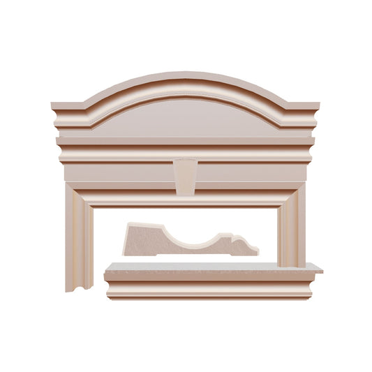 Profil decorativ din polistiren pentru geamuri si usi TRIMINNO-F0001, folosit  ca si ancadrament,solbanc sau cornisa de dimensiuni 40x169x2000