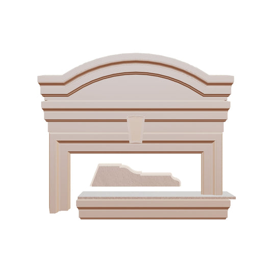 Profil decorativ din polistiren pentru geamuri si usi TRIMINNO-F0002, folosit  ca si ancadrament,solbanc sau cornisa de dimensiuni 43x180x2000