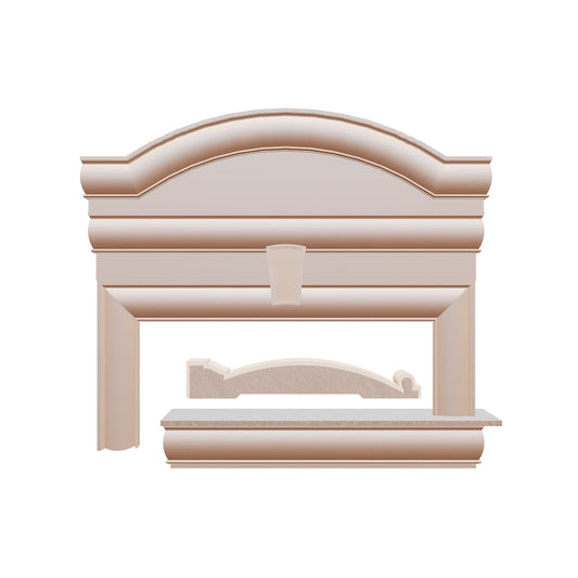 Profil decorativ din polistiren pentru geamuri si usi TRIMINNO-S0001, folosit  ca si ancadrament,solbanc sau cornisa de dimensiuni 25x159x2000
