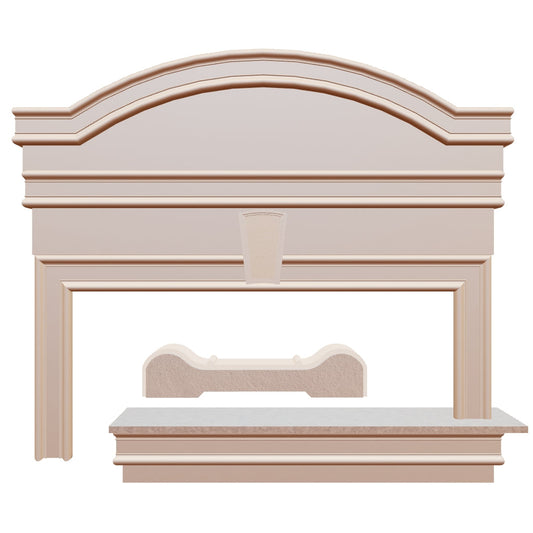 Profil decorativ din polistiren pentru geamuri si usi TRIMINNO-A0029, folosit  ca si ancadrament,solbanc sau cornisa de dimensiuni 25x117x2000